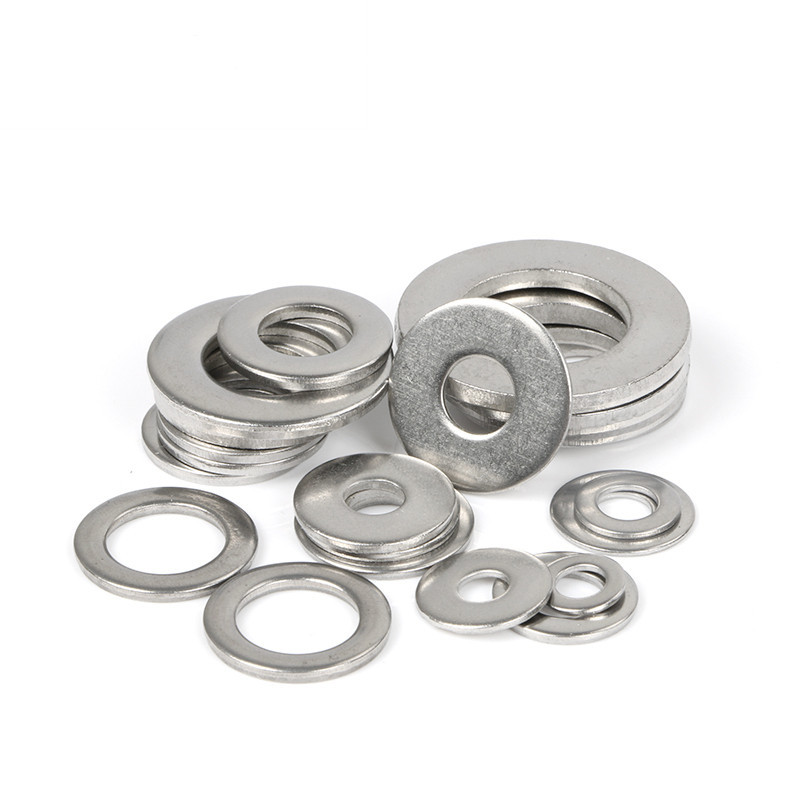 OEM CNC machining 304 316 stainless steel flat washers screws washers fasteners