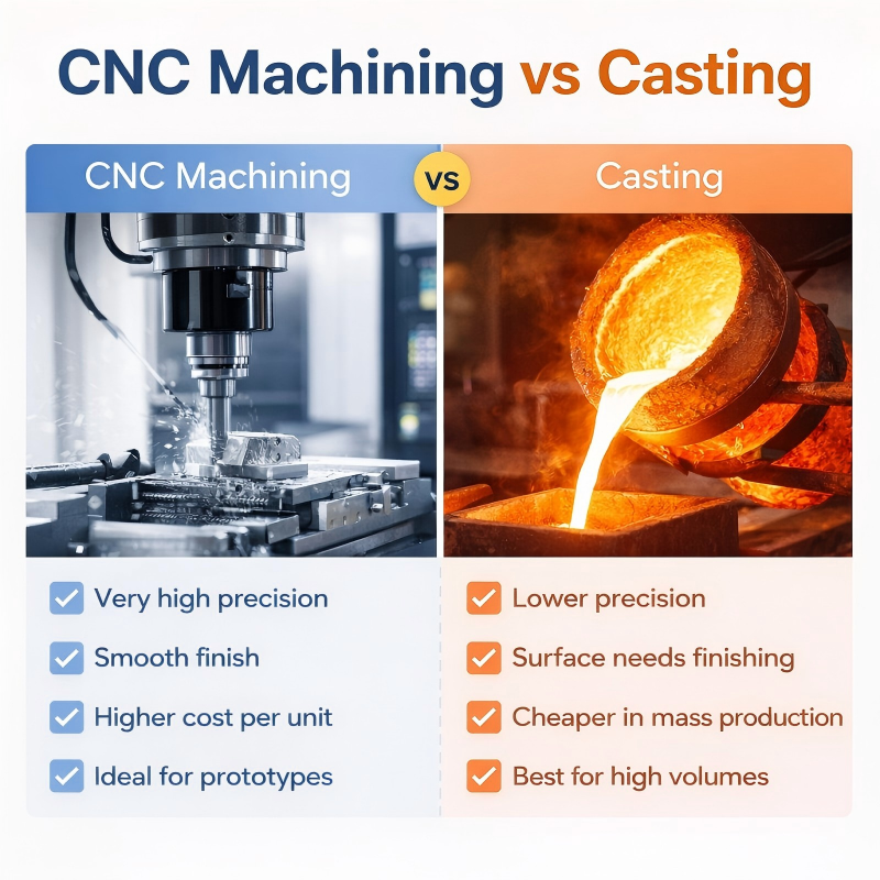 CNC Machining vs Casting: Which Process Is Better for Your Parts?